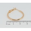 Серьги Xuping Позолота 18K кольца (конго) Классика ø 2.5см фото №2