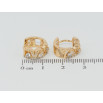 Серьги Xuping Позолота 18K колечки Декоративный узор с цирконием фото №2