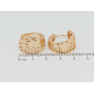 Серьги Xuping Позолота 18K колечки Резной орнамент фото №2