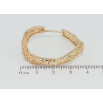 Серьги Xuping Позолота 18K колечки Фигурные с резным узором ø 3.5см фото №3 Серьги Xuping Позолота 18K колечки Фигурные с резным узором ø 3.5см фото №3