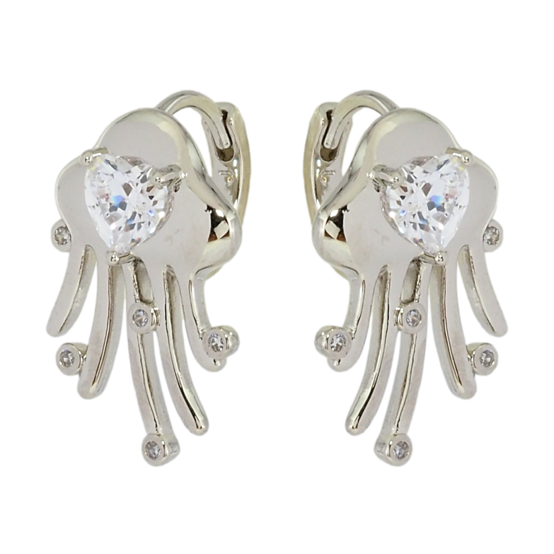 Сережки Xuping Родій колечка Медузи фото №1