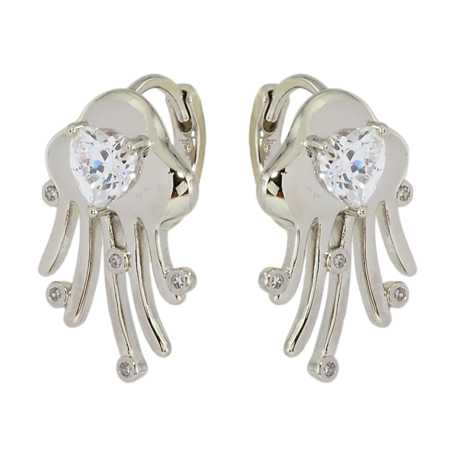 Сережки Xuping Родій колечка Медузи фото №1