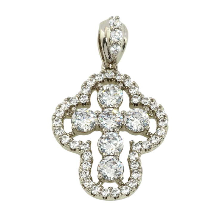 Кулон Xuping Родій Хрест з цирконієм для ланцюжка до 3мм фото №19