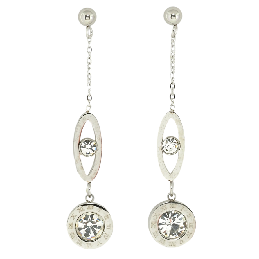 Серьги Xuping TTM Stainless Steel цвет Родий пусеты Декоративные подвески фото №1 Серьги Xuping TTM Stainless Steel цвет Родий пусеты Декоративные подвески фото №1