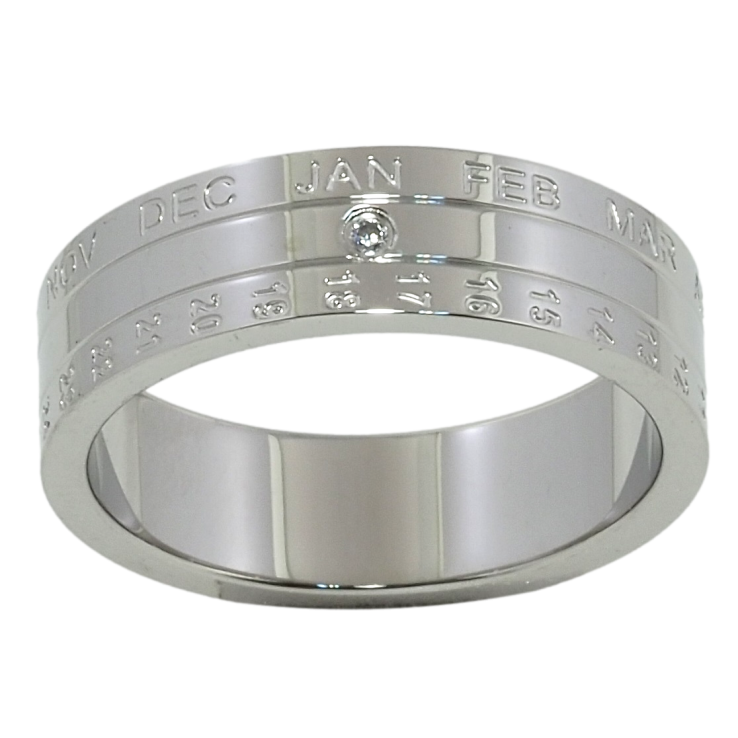 Кольцо Xuping TTM Stainless Steel Цвет Родий Календарь фото №3 Кольцо Xuping TTM Stainless Steel Цвет Родий Календарь фото №3