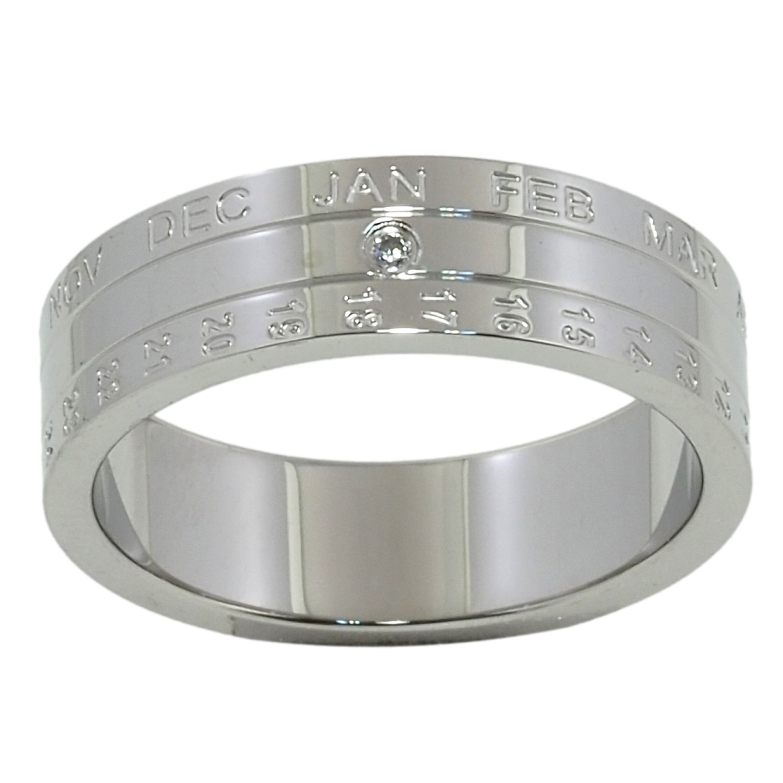 Кольцо Xuping TTM Stainless Steel Цвет Родий Календарь фото №1 Кольцо Xuping TTM Stainless Steel Цвет Родий Календарь фото №1