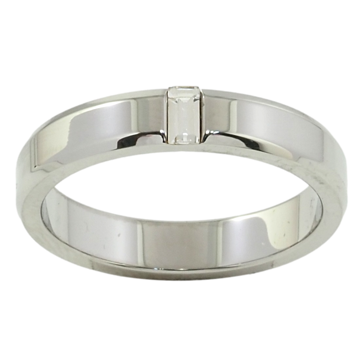 Кольцо Xuping TTM Stainless Steel Цвет Родий Доріжки цирконію фото №4 Кольцо Xuping TTM Stainless Steel Цвет Родий Доріжки цирконію фото №4