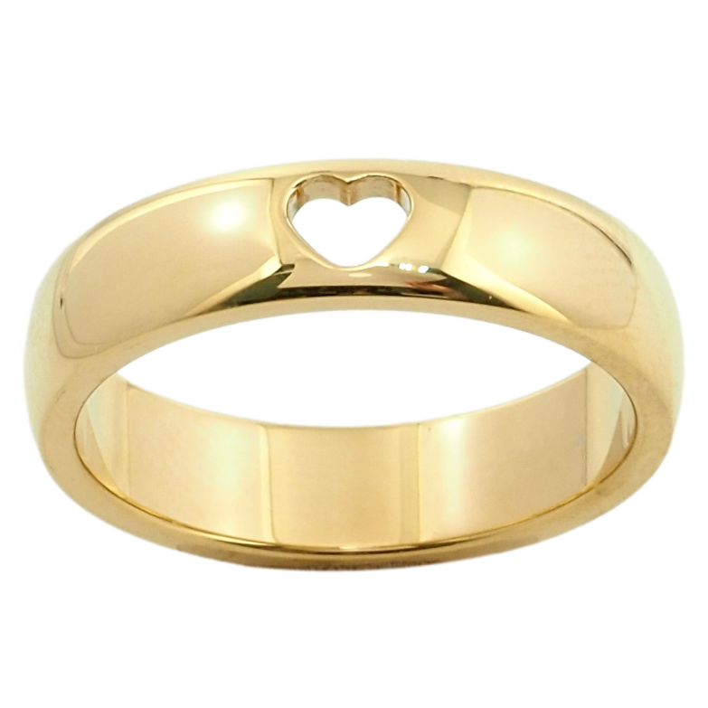 Каблучка Xuping TTM Stainless Steel Колір 14К Серце фото №1 Каблучка Xuping TTM Stainless Steel Колір 14К Серце фото №1