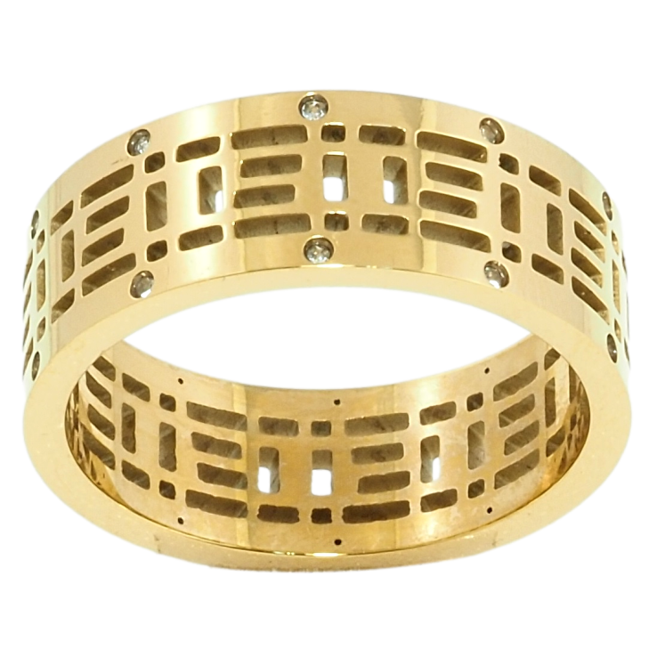 Кольцо Xuping TTM Stainless Steel Цвет 14К Резной узор с вставками циркония фото №21 Кольцо Xuping TTM Stainless Steel Цвет 14К Резной узор с вставками циркония фото №21