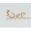 Серьги Xuping Позолота 18K пусеты Дуги с бантами и жемчугом фото №2