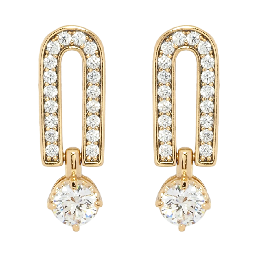 Серьги Xuping Позолота 18K пусеты Декоративные с цирконием фото №1 Серьги Xuping Позолота 18K пусеты Декоративные с цирконием фото №1