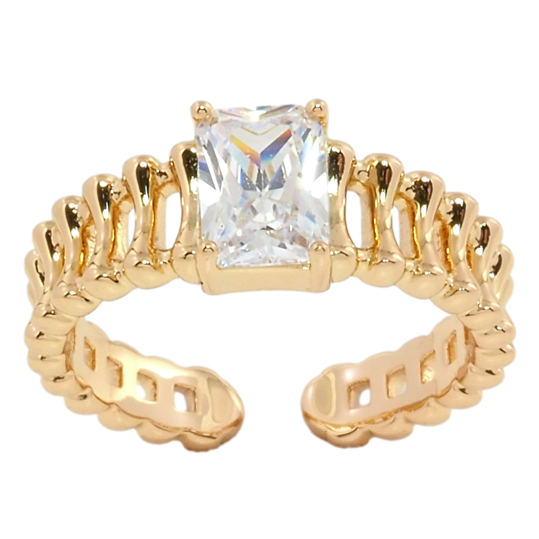 Каблучка Xuping Позолота 18K Фіаніт фото №1 Каблучка Xuping Позолота 18K Фіаніт фото №1