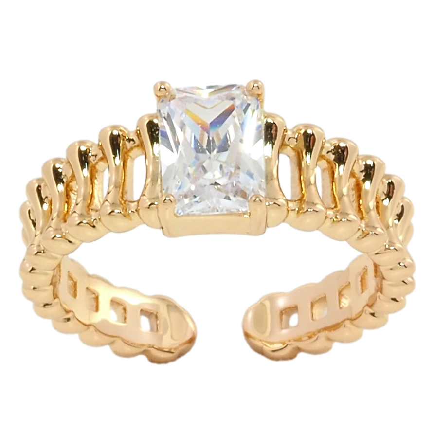 Кольцо Xuping Позолота 18K Фианит фото №1 Кольцо Xuping Позолота 18K Фианит фото №1