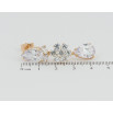 Сережки Xuping QQMM Позолота 18K пусети Кришталеві підвіски фото №2 Сережки Xuping QQMM Позолота 18K пусети Кришталеві підвіски фото №2