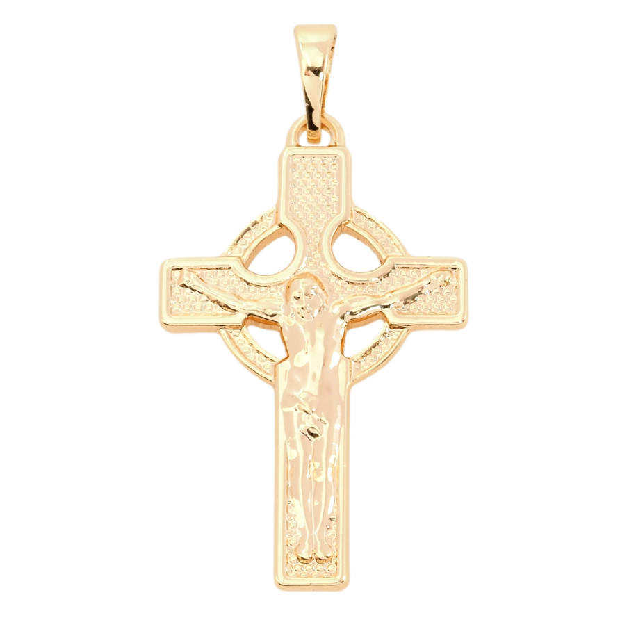 Кулон Xuping M&L Колір 18К Хрест з Розп'яттям для ланцюжка до 5мм фото №1