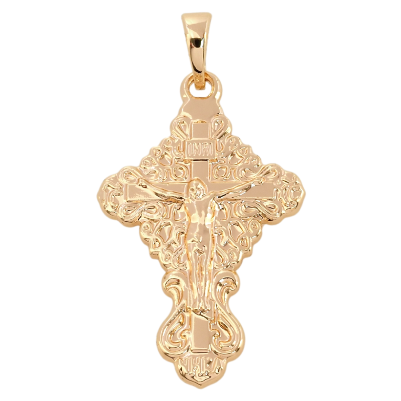 Кулон Xuping M&L Цвет 18К Крест с Распятием для цепочки до 5мм фото №1