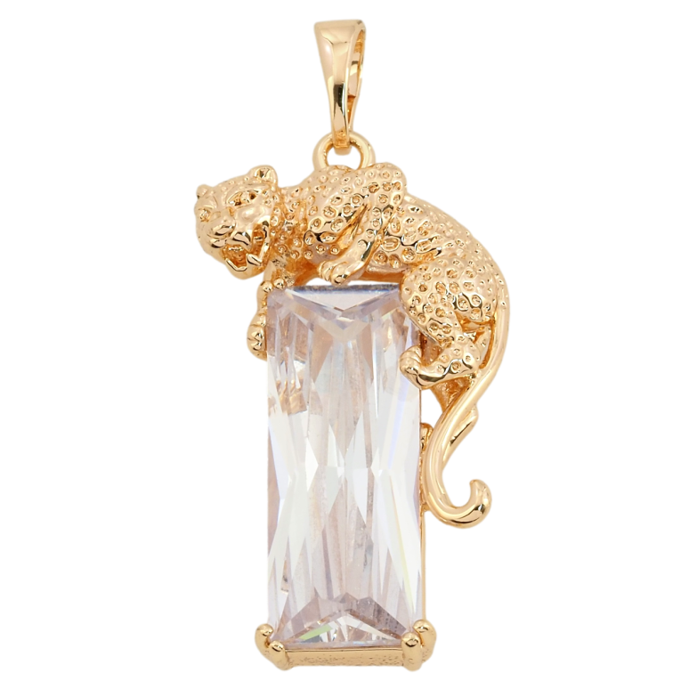 Кулон Xuping M&L Колір 18К Кристал з леопардом для ланцюжка до 5мм фото №1