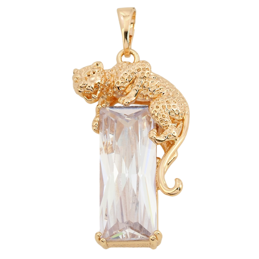 Кулон Xuping M&L Колір 18К Кристал з леопардом для ланцюжка до 5мм фото №1