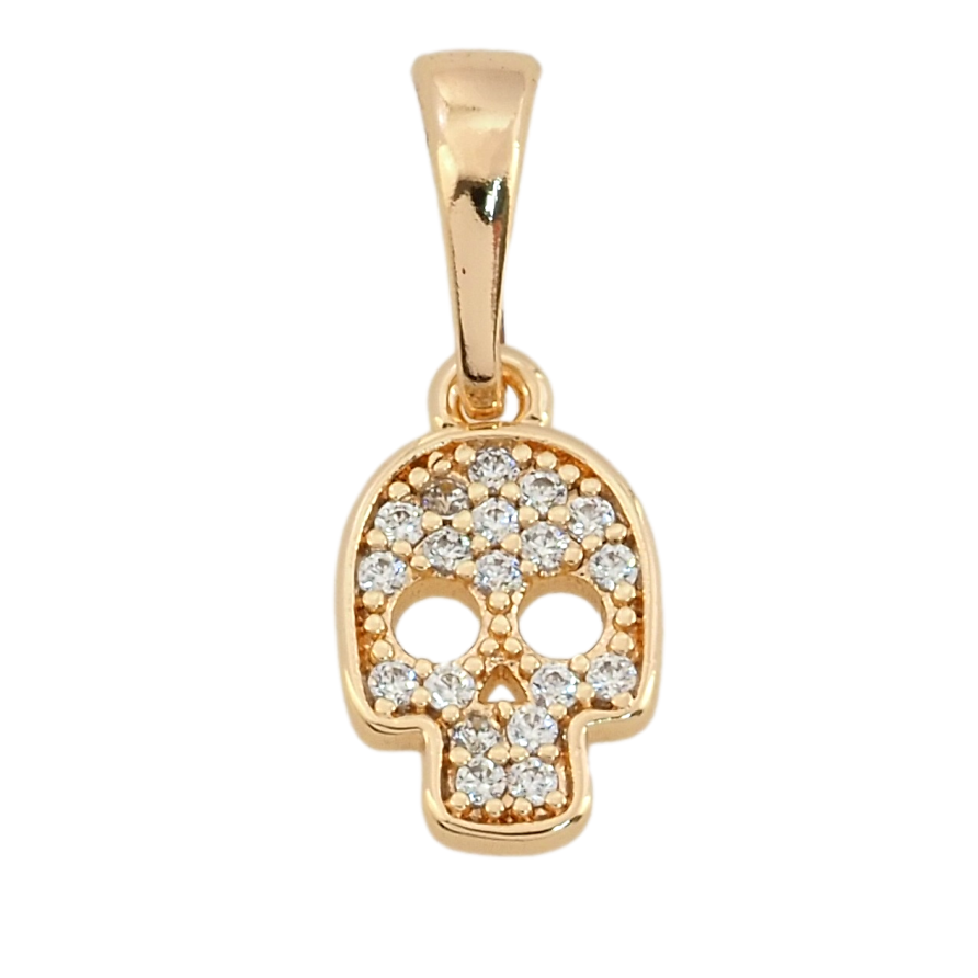 Кулон Xuping M&L Цвет 18К Череп с цирконием для цепочки до 6мм фото №1