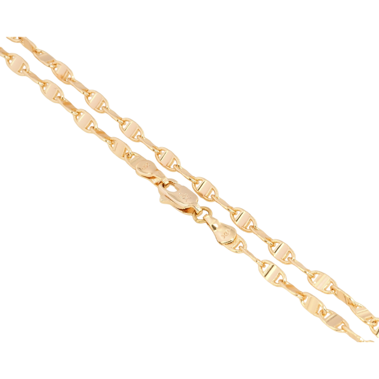Ланцюжок Xuping M&L Колір 18К Плетіння Морський ланцюг довжина 45см х 3мм фото №1 Ланцюжок Xuping M&L Колір 18К Плетіння Морський ланцюг довжина 45см х 3мм фото №1