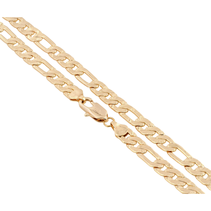 Цепочка Xuping M&L Цвет 18К Плетение Фигаро длина 45см х 7мм фото №3