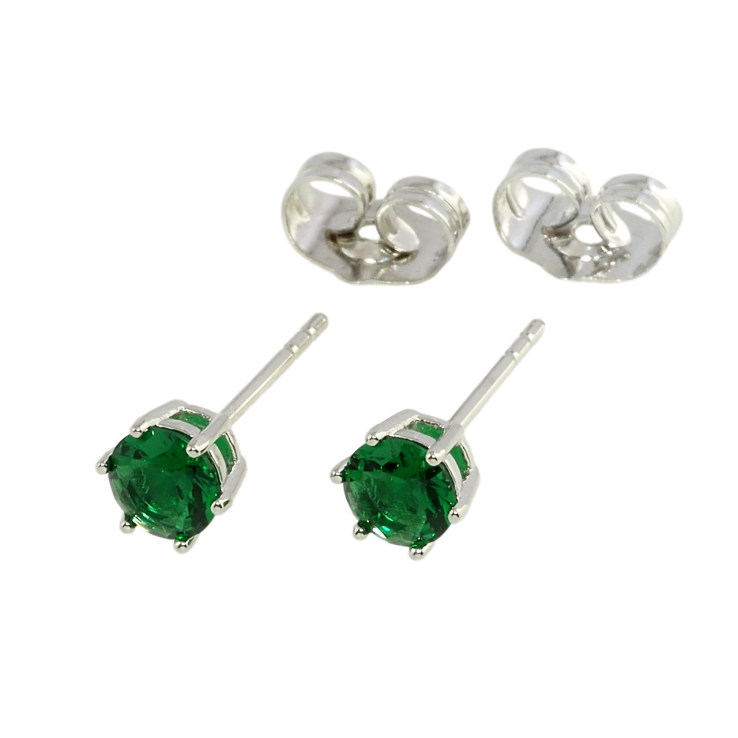 Сережки Xuping Родій пусети Зелені фіаніти в 6-ти крапановій оправі ø 5мм фото №18 Сережки Xuping Родій пусети Зелені фіаніти в 6-ти крапановій оправі ø 5мм фото №18