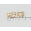 Серьги Xuping Позолота 18K английский замок Декоративный узор с цирконием с радужным фианитом фото №2