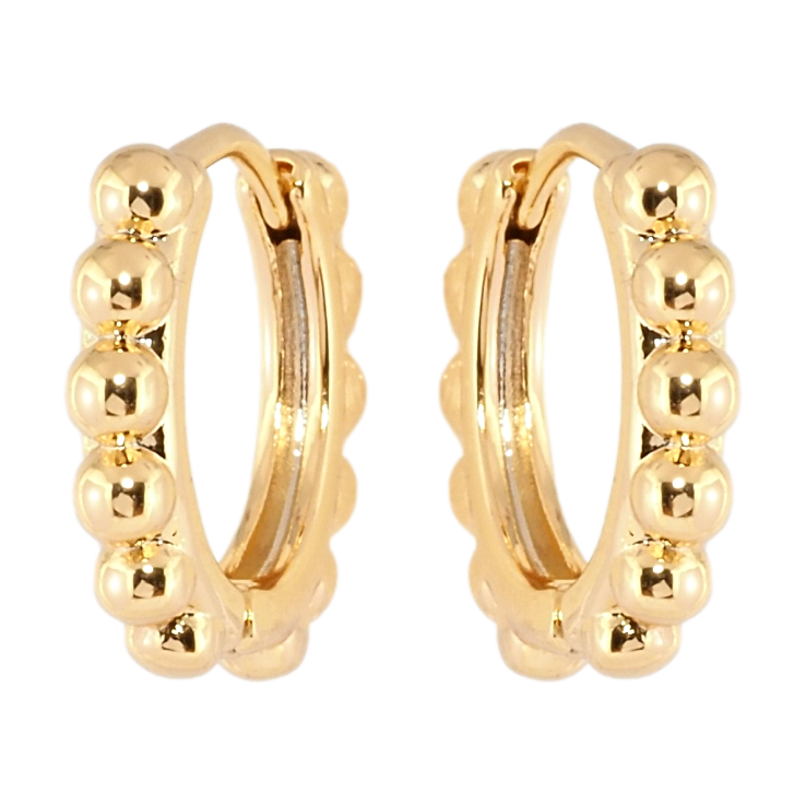 Серьги Xuping Позолота 18K колечки Дорожки шариков фото №13