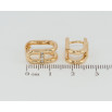Серьги Xuping Позолота 18K колечки Декоративные с цирконием фото №2 Серьги Xuping Позолота 18K колечки Декоративные с цирконием фото №2