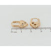 Сережки Xuping Позолота 18K колечка Серця-замочки фото №2