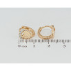 Серьги Xuping Позолота 18K колечки Декоративные сердечки с цирконием фото №2