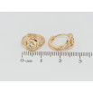 Серьги Xuping Позолота 18K колечки Декоративный узор с цирконием фото №2 Серьги Xuping Позолота 18K колечки Декоративный узор с цирконием фото №2