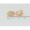 Серьги Xuping Позолота 18K колечки Резной решетчатый узор фото №2