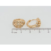 Серьги Xuping Позолота 18K колечки Декоративный узор с цирконием фото №2