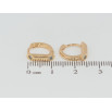 Серьги Xuping Позолота 18K колечки Узор с цирконием фото №2 Серьги Xuping Позолота 18K колечки Узор с цирконием фото №2