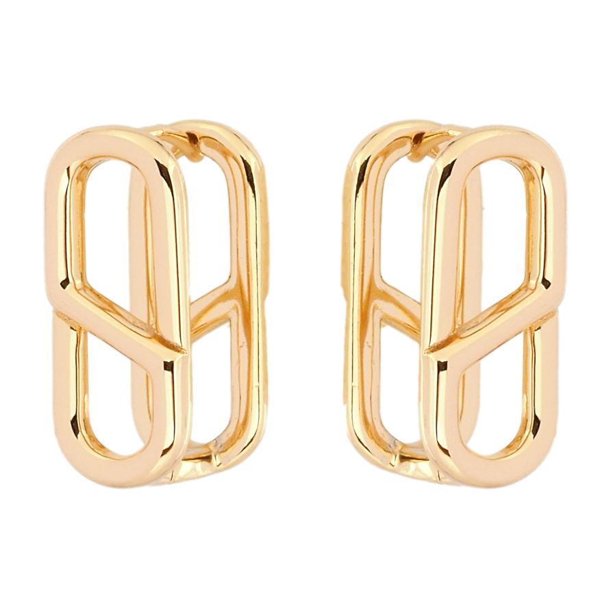 Серьги Xuping Позолота 18K колечки Декоративный узор фото №1 Серьги Xuping Позолота 18K колечки Декоративный узор фото №1