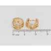 Серьги Xuping Позолота 18K колечки Декоративный узор с цирконием фото №2