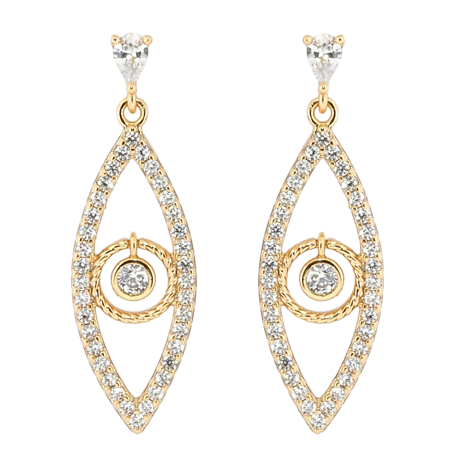 Сережки Xuping Позолота 18K пусети Декоративні підвіски з цирконієм фото №1 Сережки Xuping Позолота 18K пусети Декоративні підвіски з цирконієм фото №1