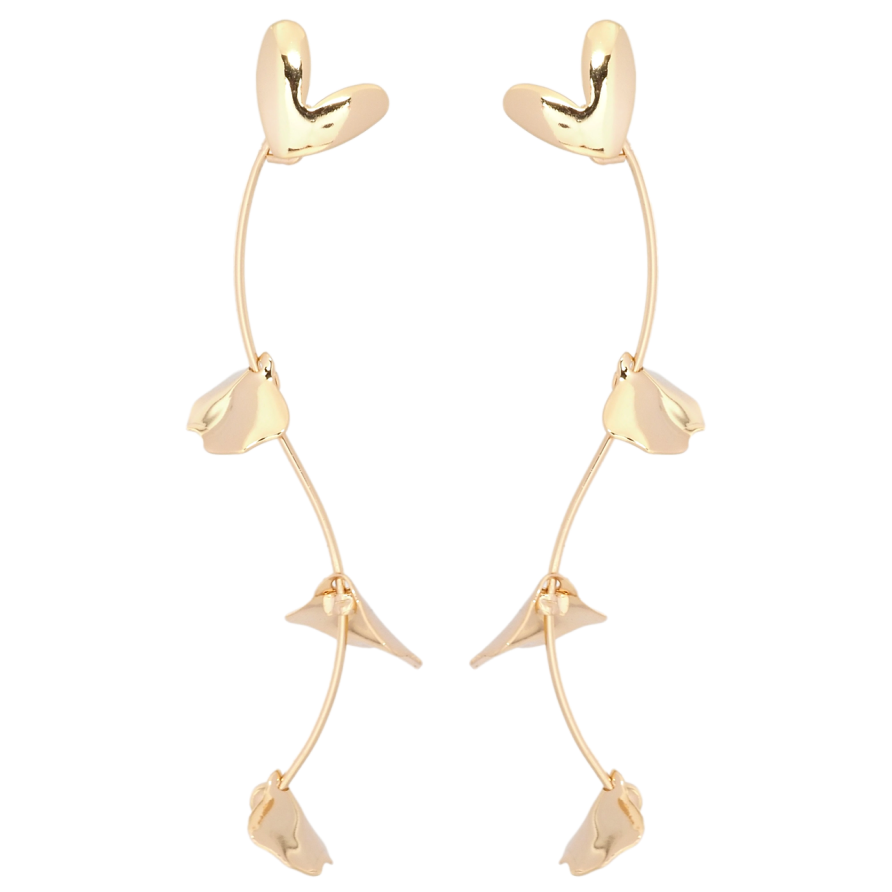 Сережки Xuping Позолота 18K пусети Декоративні підвіски фото №1 Сережки Xuping Позолота 18K пусети Декоративні підвіски фото №1