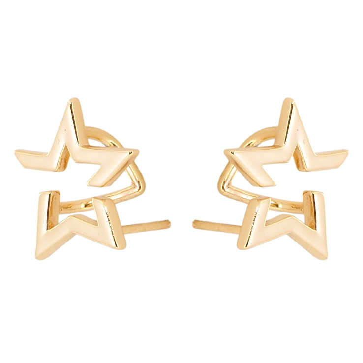 Серьги Xuping Позолота 18K пусеты Звезды фото №8 Серьги Xuping Позолота 18K пусеты Звезды фото №8