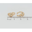 Серьги Xuping Позолота 18K каффы Круги с цирконием фото №2 Серьги Xuping Позолота 18K каффы Круги с цирконием фото №2