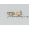 Серьги Xuping Позолота 18K + Родий английский замок Декоративный узор с цирконием фото №2 Серьги Xuping Позолота 18K + Родий английский замок Декоративный узор с цирконием фото №2