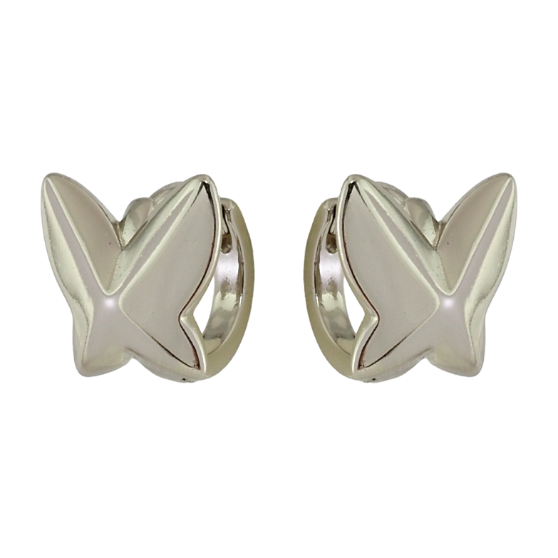 Сережки Xuping Родій колечка Метелики фото №1 Сережки Xuping Родій колечка Метелики фото №1