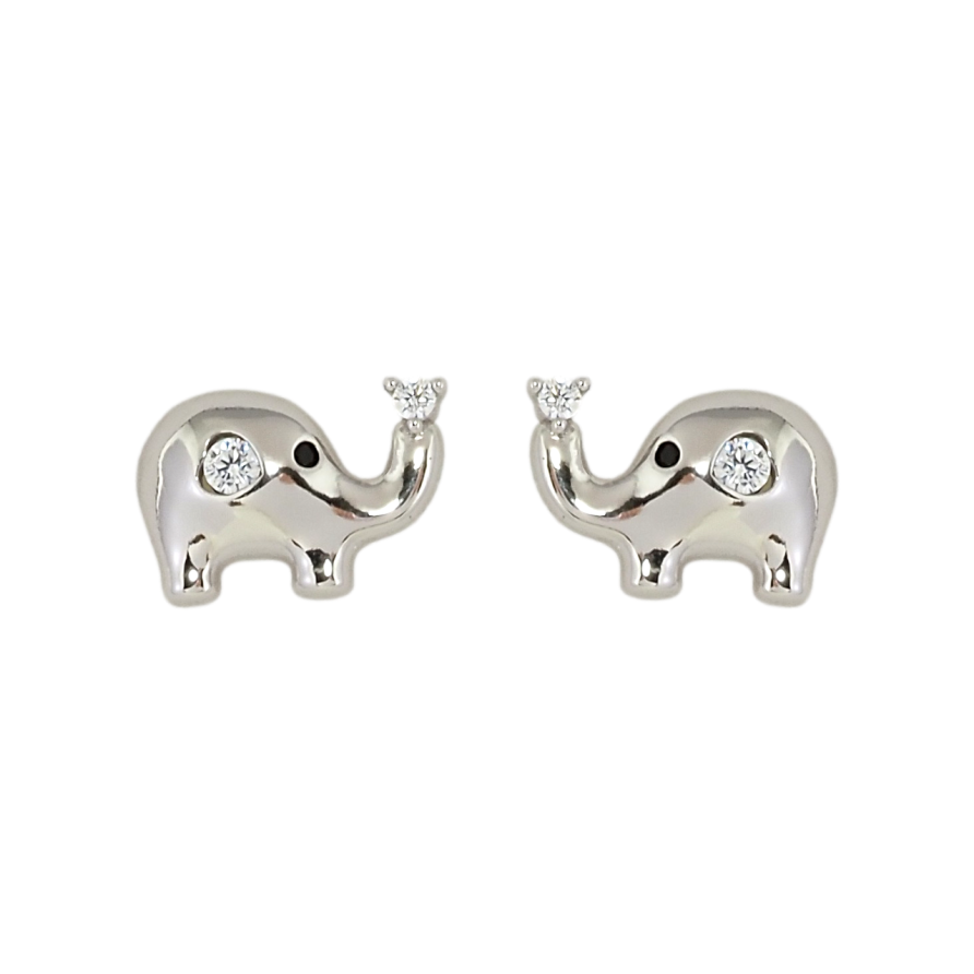 Сережки дитячі Xuping Родій пусети Слоники фото №1