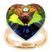 Кольцо Xuping цвет 18K с кр-ми Swarovski Сердце кристалл Vitrail Medium фото №1