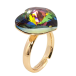 Кольцо Xuping цвет 18K с кр-ми Swarovski Сердце кристалл Vitrail Medium фото №2