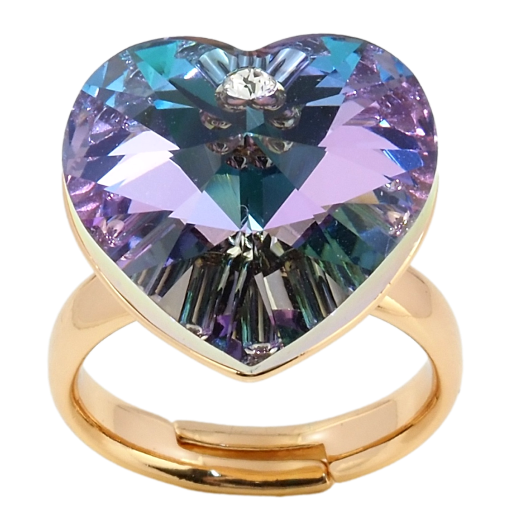 Кольцо Xuping цвет 18K с кр-ми Swarovski Сердце кристалл Paradise Shine фото №13