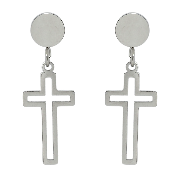 Серьги Xuping TTM Stainless Steel цвет Родий пусеты Подвески крестики фото №24 Серьги Xuping TTM Stainless Steel цвет Родий пусеты Подвески крестики фото №24