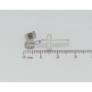 Сережки Xuping TTM Stainless Steel колір Родій пусети Підвіски хрестики фото №2