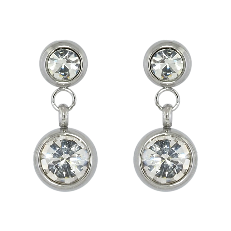 Серьги Xuping TTM Stainless Steel цвет Родий пусеты Подвески с цирконием фото №18 Серьги Xuping TTM Stainless Steel цвет Родий пусеты Подвески с цирконием фото №18